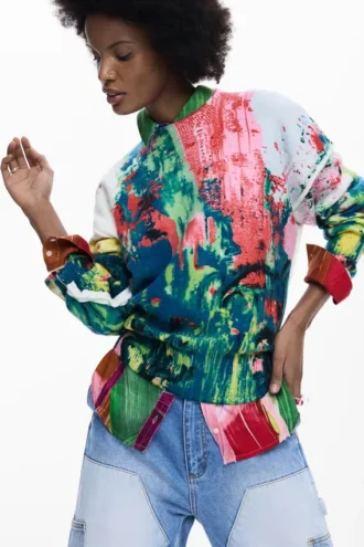 Arty Printed Sweater