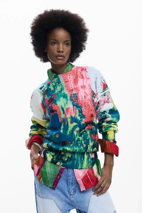 Arty Printed Sweater Arty Printed Sweater