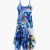 Asymetrické šaty s potiskem
