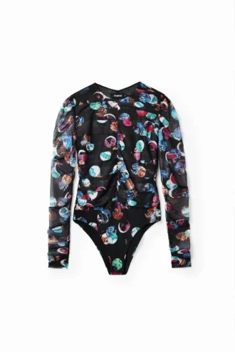 Body s fantazijním puntíkovaným potiskem Body s fantazijním puntíkovaným potiskem
