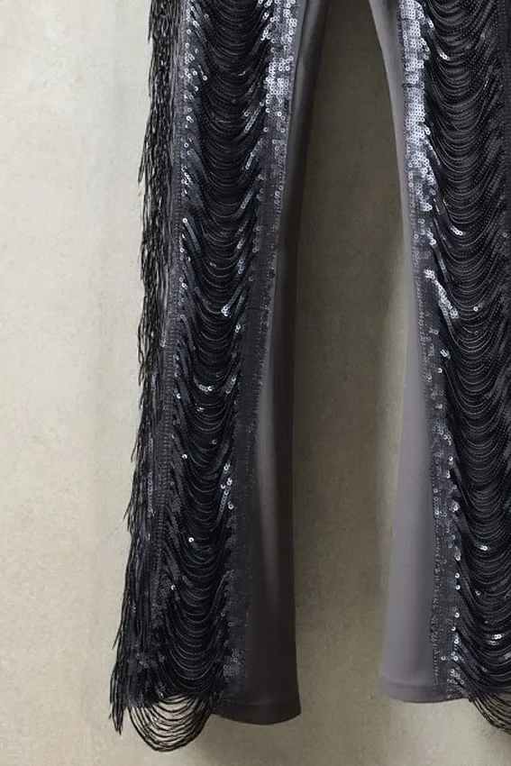 Dlouhé kalhoty s glitry Dlouhé kalhoty s glitry
