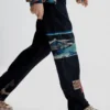Džíny s orientálním potiskem Džíny s orientálním potiskem