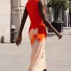 Dvoubarevné květinové šaty Dvoubarevné květinové šaty