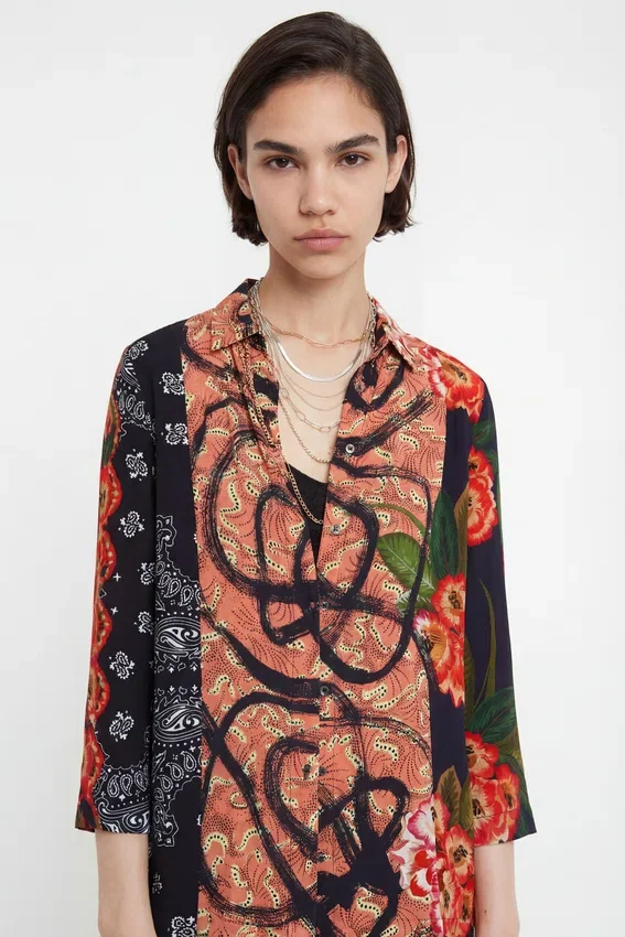 Košile v orientálním boho stylu Košile v orientálním boho stylu
