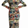 M. Christian Lacroix Tapestry Midi šaty