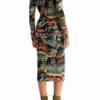 M. Christian Lacroix Tapestry Midi šaty