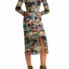 M. Christian Lacroix Tapestry Midi šaty
