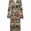 M. Christian Lacroix Tapestry Midi šaty