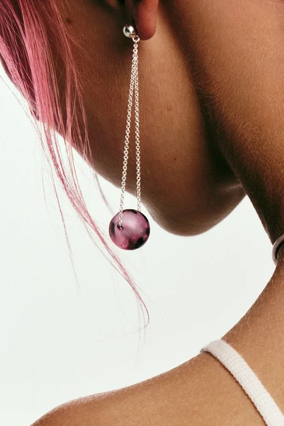 Náušnice s řetízkem Marble Zalio Náušnice s řetízkem Marble Zalio