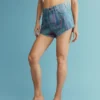 Šortky z potištěného denimu Šortky z potištěného denimu