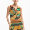 Sleeveless Jacquard Košile Sleeveless Jacquard Košile