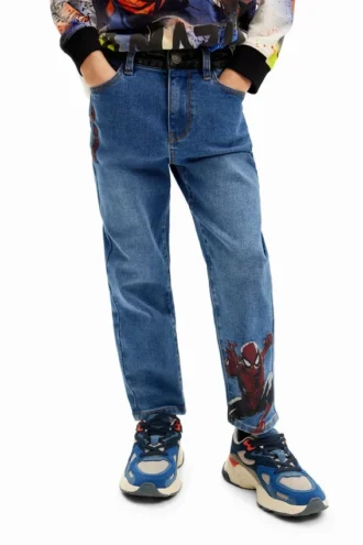 Vyšívané džíny se Spidermanem
