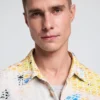 Vyšívaná košile s potiskem